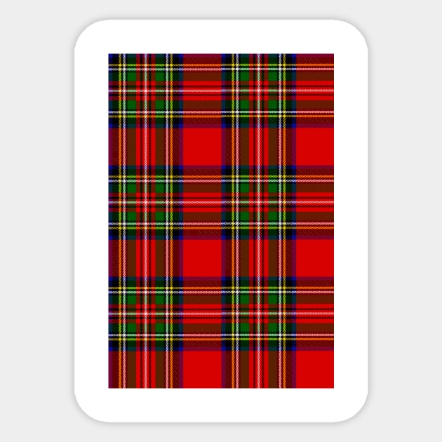 Red Tartan Sticker by babydollchic